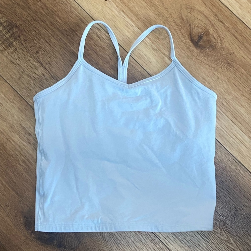 Athleta girl size 8-10 pastel blue strappy athletic tank